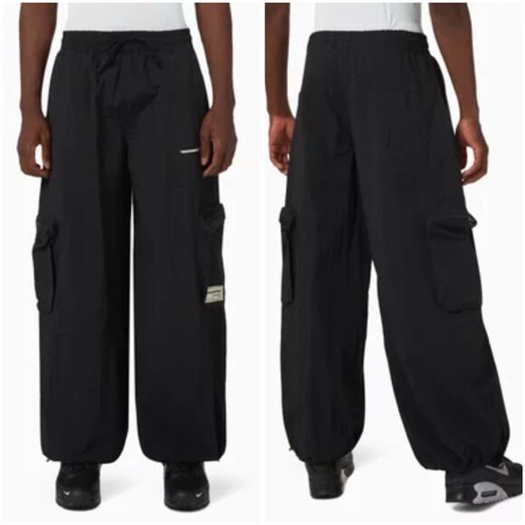 The Giving Movement S/M Super Wide Pants Recycled Materials Drawstring Unisex - Picture 1 of 8